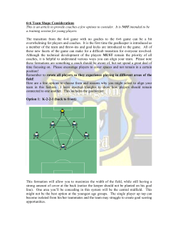 6v6 Team Shape Considerations