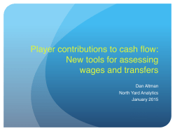 Player contributions to cash flow: New tools for assessing wages