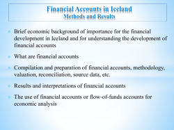 Analytical uses of financial accounts