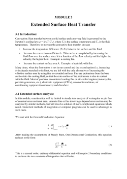Student Slides-Extended Surface Heat Transfer