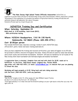 the application - New Jersey High School Tennis Officials