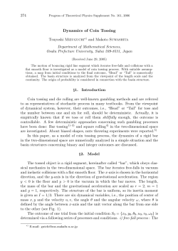 Dynamics of Coin Tossing