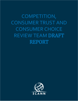 Competition and Consumer Choice - Community Wiki