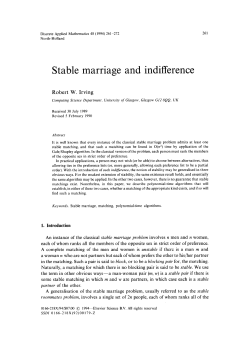 Stable marriage and indifference