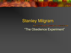 Milgram Experiment