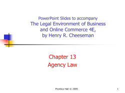 BUSINESS LAW 3E, by Henry R. Cheeseman