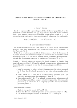 LARGE SCALE SIMPLE CONNECTEDNESS IN