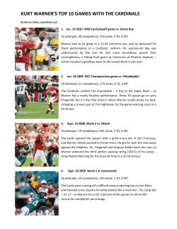 kurt warner`s top 10 games with the cardinals