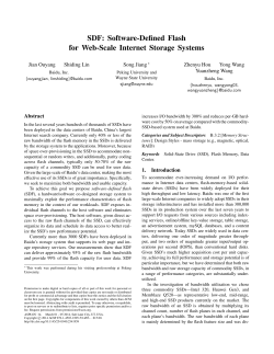 SDF: Software-Defined Flash for Web