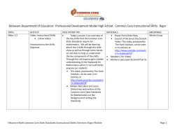 FacilitatorsGuideRigorHS - Delaware Department of Education