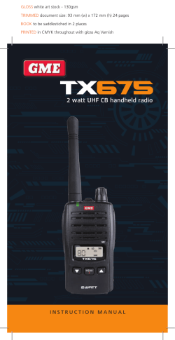 2 watt UHF CB handheld radio