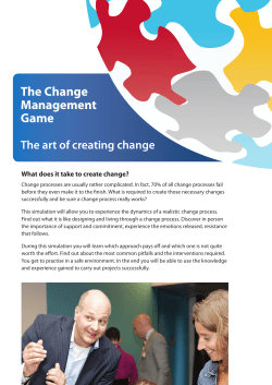 The Change Management Game
