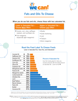 Fats and Oils to Choose