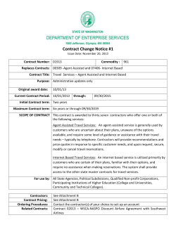 Current Contract Information Form - Finance