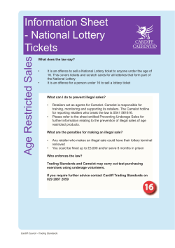 National Lottery Tickets