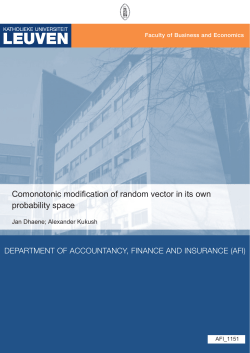 Comonotonic modification of random vector in its own probability