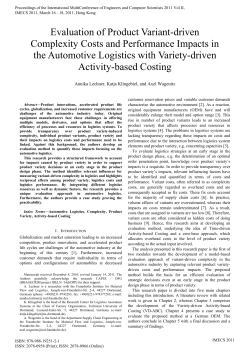 Evaluation of Product Variant-driven Complexity Costs