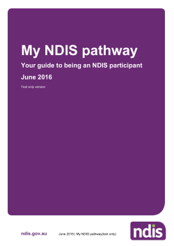 My NDIS pathway (text only)