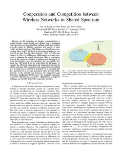 Cooperation and Competition between Wireless