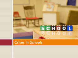 The School Crisis Team - Choose Your Future