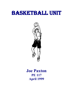 Basketball Unit Plan - Paxton Enterprises.com