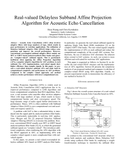 Real-valued Delayless Subband Affine Projection Algorithm for