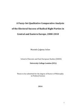 A Fuzzy-Set Qualitative Comparative Analysis of