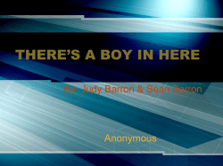 there`s a boy in here - College of Education
