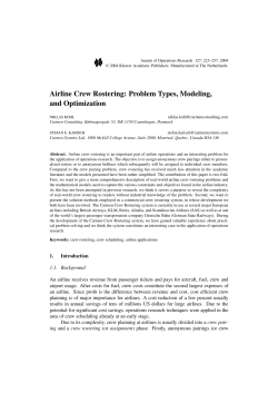 Airline Crew Rostering: Problem Types, Modeling, and Optimization