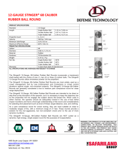12-gauge stinger&reg; 68 caliber rubber ball round