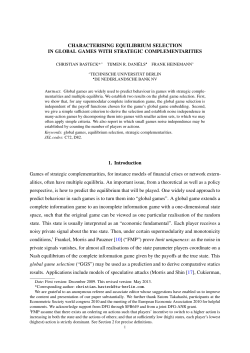 Characterising Equilibrium Selection in Global Games with Strategic