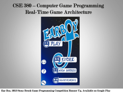 CSE 114 &ndash; Computer Science I Lecture 1: Introduction