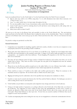 Instructions to Competitors