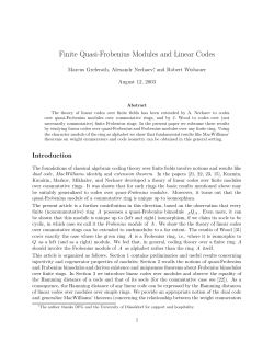 Finite Quasi-Frobenius Modules and Linear Codes