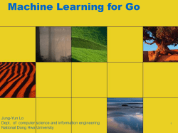 Machine Learning for Go