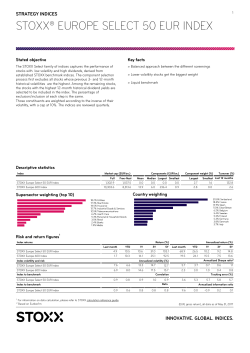 stoxx&reg; europe select 50 eur index