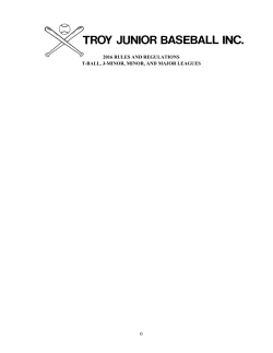 0 2016 rules and regulations t-ball, j
