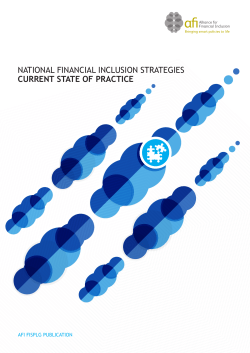 national financial inclusion strategies current state of practice