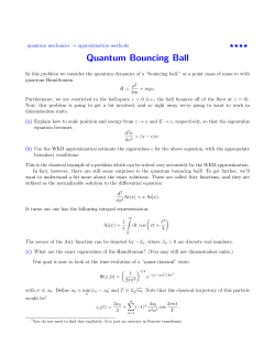Quantum Bouncing Ball