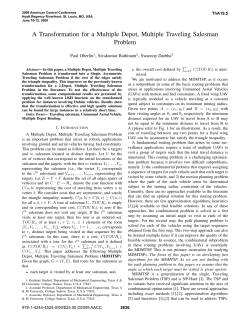 A Transformation for a Multiple Depot, Multiple Traveling Salesman