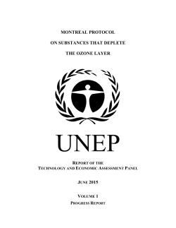 TEAP - June 2015 Progress Report (Volume 1)