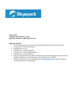 Textbook Liberation Fund &ndash; Application Template
