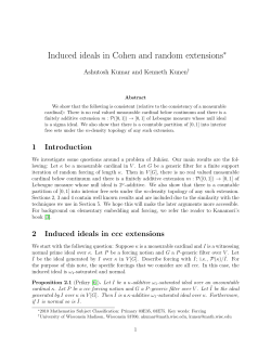 Induced ideals in Cohen and random extensions