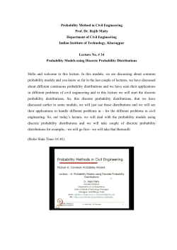 Probability Method in Civil Engineering Prof. Dr. Rajib Maity