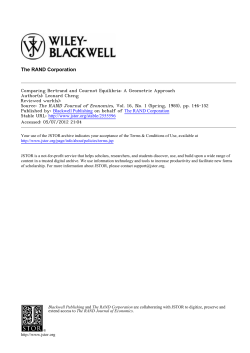 Comparing Bertrand and Cournot Equilibria: A Geometric Approach