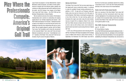 Play Where the Professionals Compete: America`s Original Golf Trail