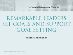 Goal Setting 101