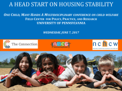Homelessness in Early Childhood Education