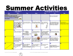 July Calendar 2013 - Davenport Ridge PTO