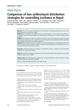 Comparison of two azithromycin distribution strategies for controlling